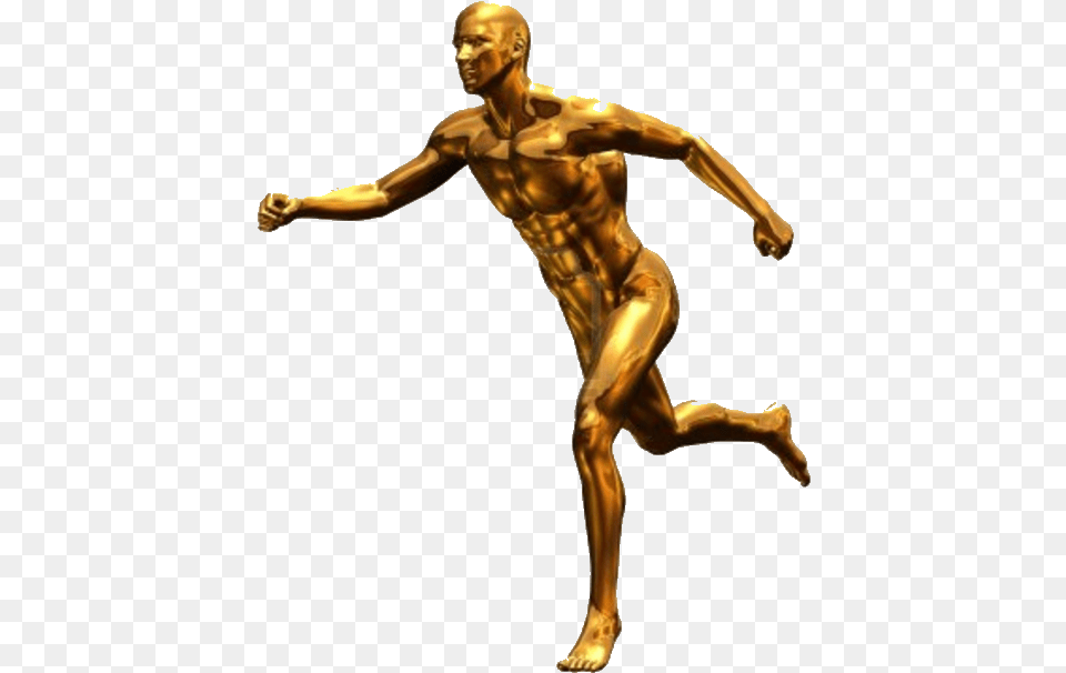 Adam Spre Mntuire 3d Fa Golden Person, Bronze, Adult, Male, Man Png