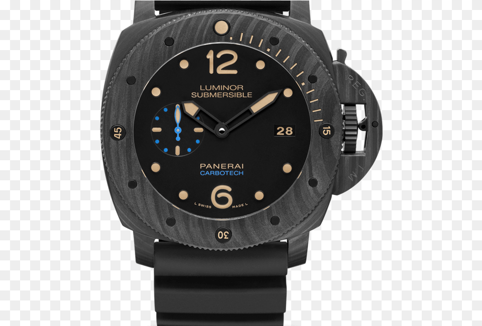 Adapt 646 Panerai Luminor Submersible Carbotech, Arm, Body Part, Person, Wristwatch Png