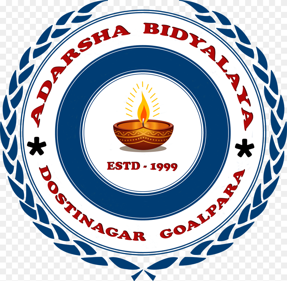 Adarsha School Logo Copy Circle, Candle, Emblem, Symbol Free Png