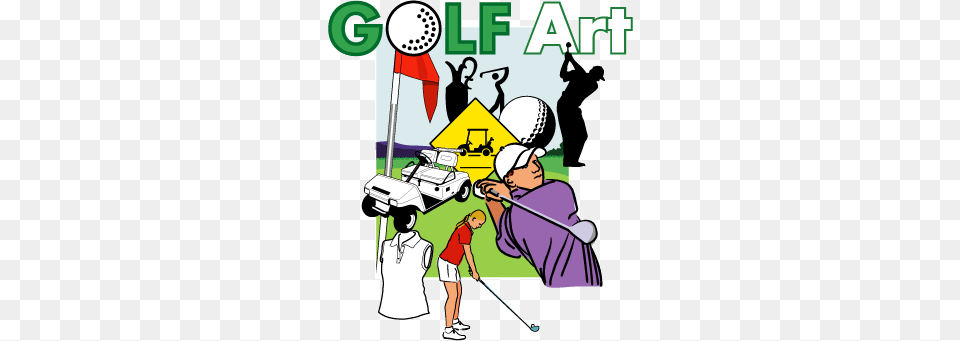 Adart Golf Art Clip Art For Golf Golf Artwork, Person, People, Boy, Child Free Png Download
