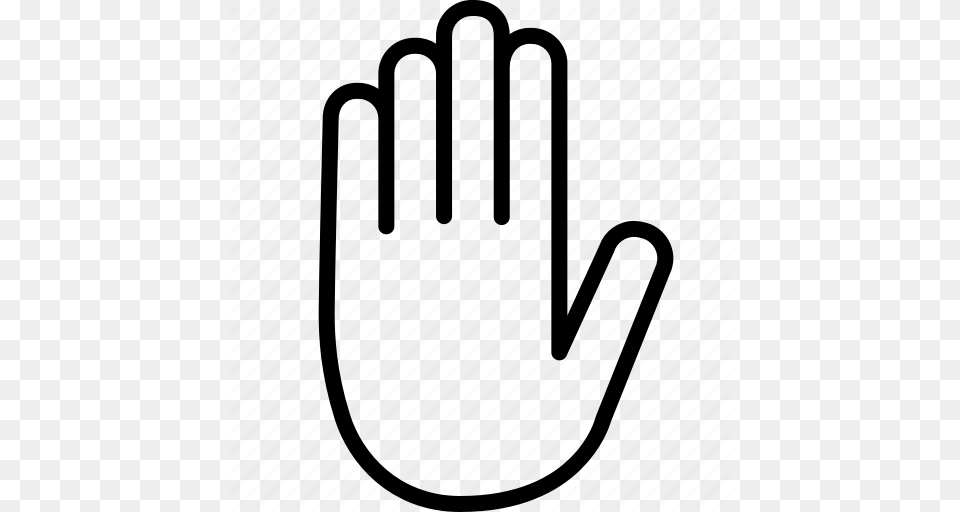Adblock Block Halt Hand Palm Sign Stop Icon, Clothing, Glove, Baseball, Baseball Glove Free Png Download