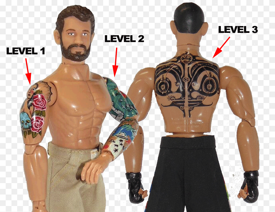 Add A Tattoo To Your Custom Action Figures, Skin, Person, Adult, Man Free Transparent Png