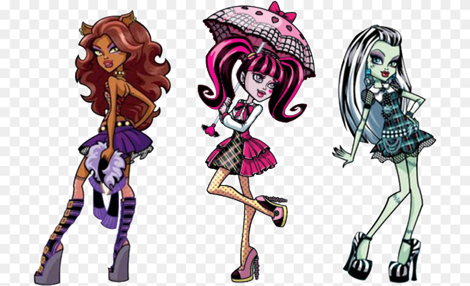 Add Art Id Monster High Draculaura E Clawdeen, Book, Comics, Publication, Adult Free Png