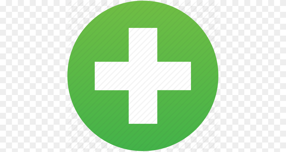 Add Doctor Health Hospital Medical New Plus Icon, Symbol, Disk, First Aid, Green Free Png Download