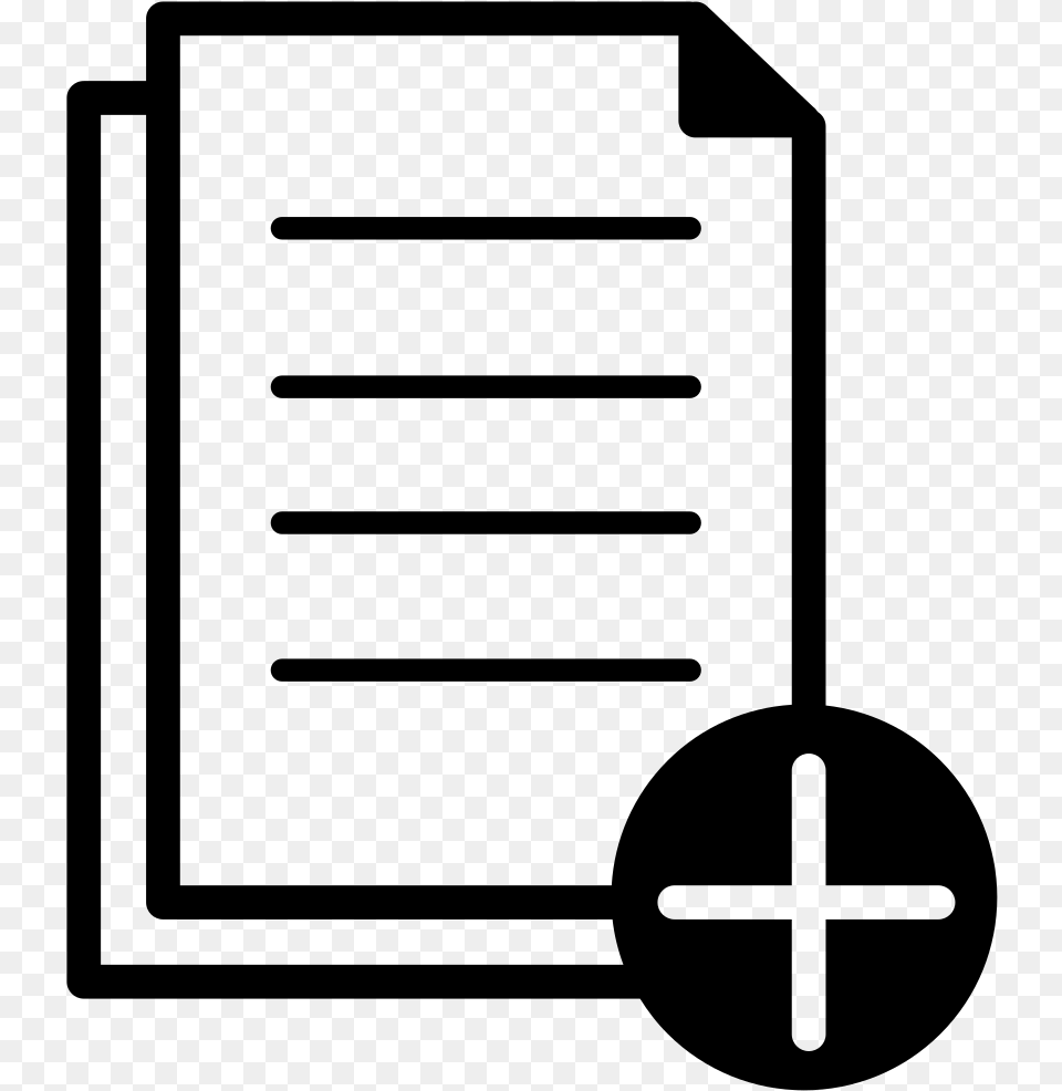 Add Document Icon Add File Icon, Gray Free Transparent Png