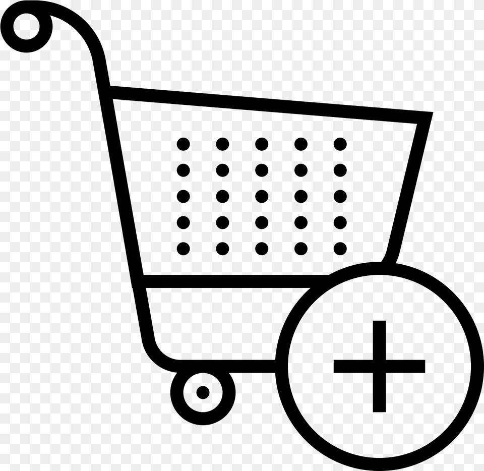 Add Shopping Cart Icon Market Place Icon, Gray Free Transparent Png