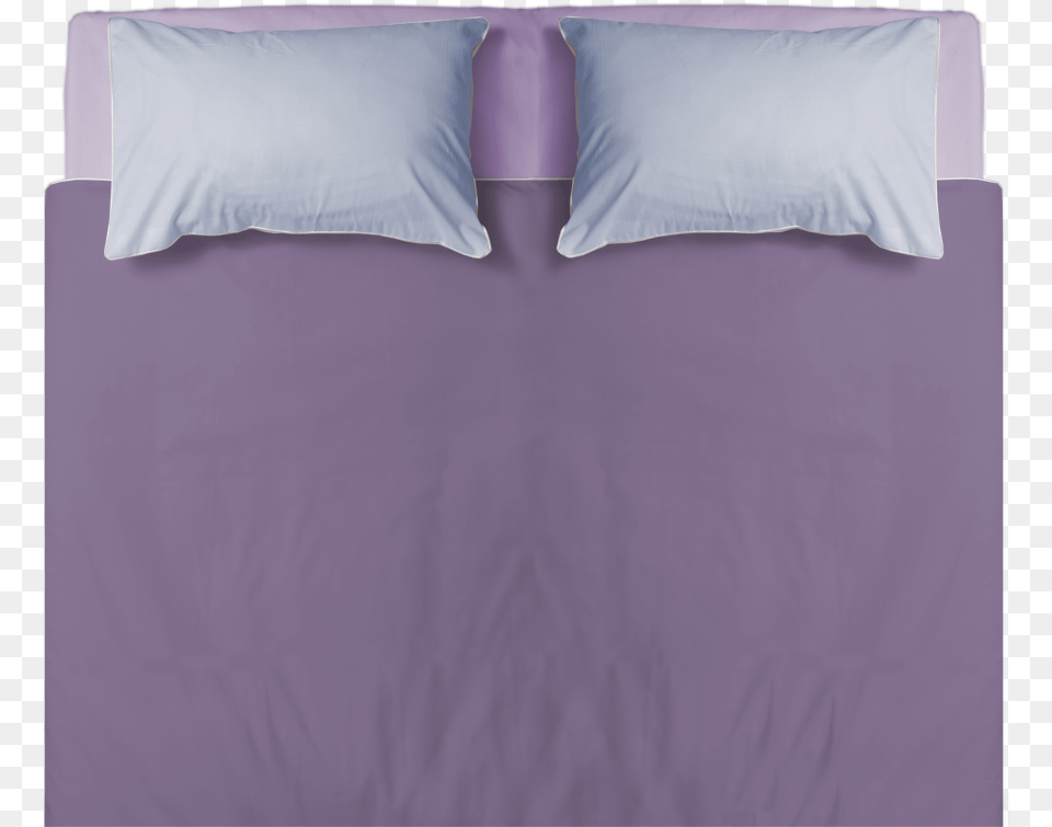 Add Spring To Your Bedroom Top View Double Purple Purple Bed Top View, Cushion, Home Decor, Linen, Pillow Png