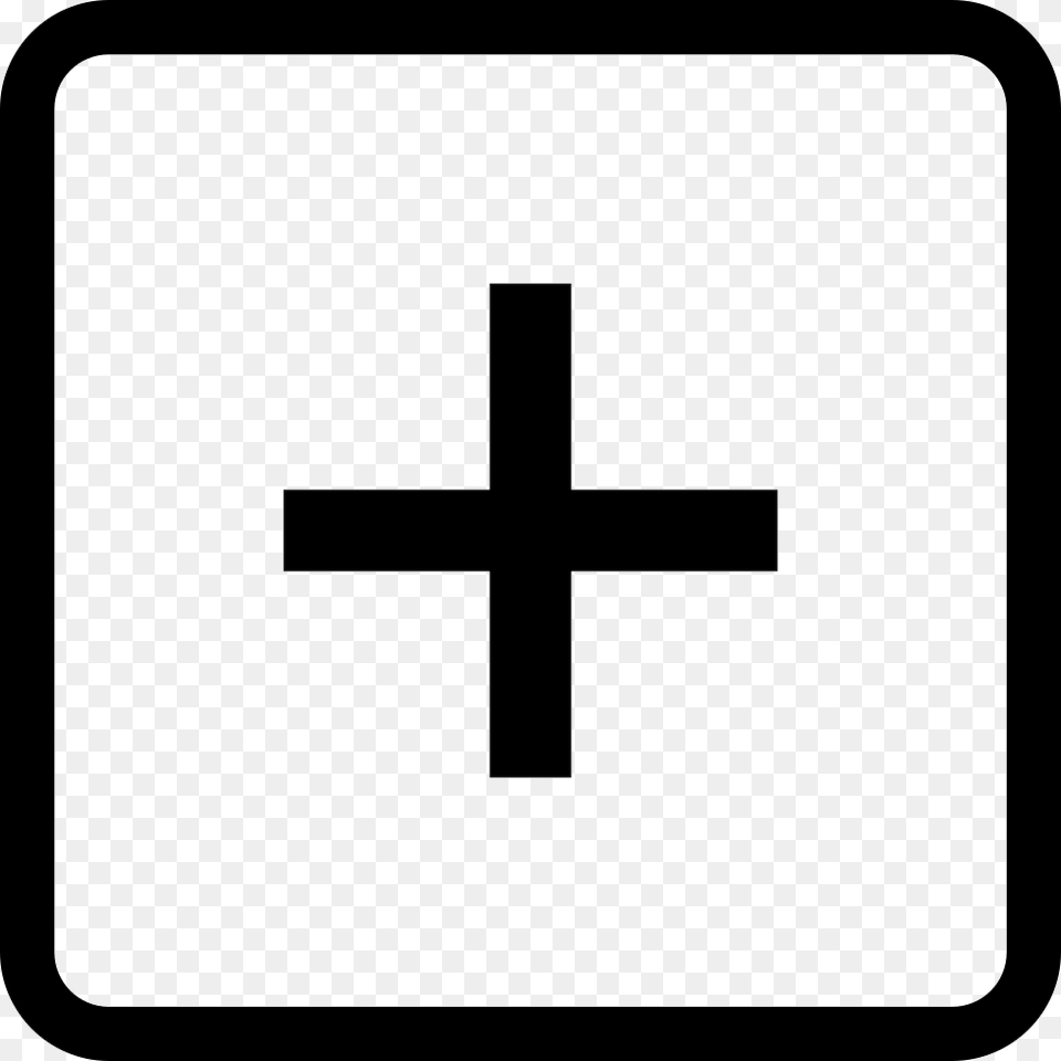 Add Square Button Comments, Cross, Symbol Png