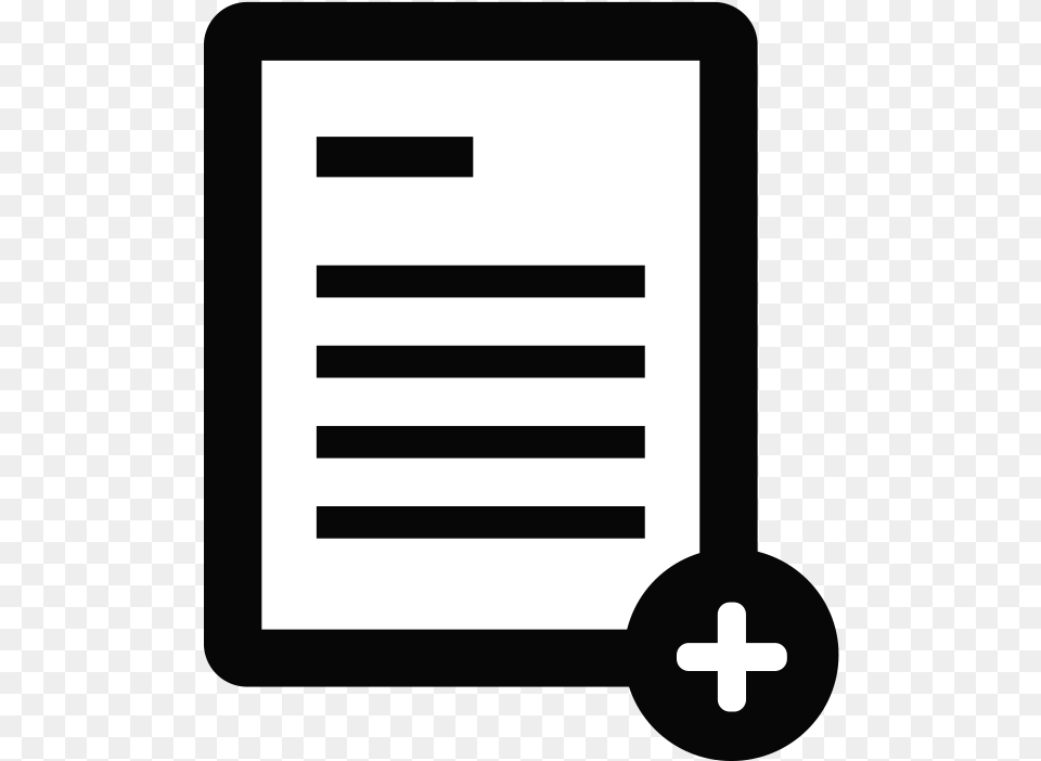 Add Subjoin Document Instrument File Single New New Document Icon, Page, Text, Cross, Symbol Free Png Download