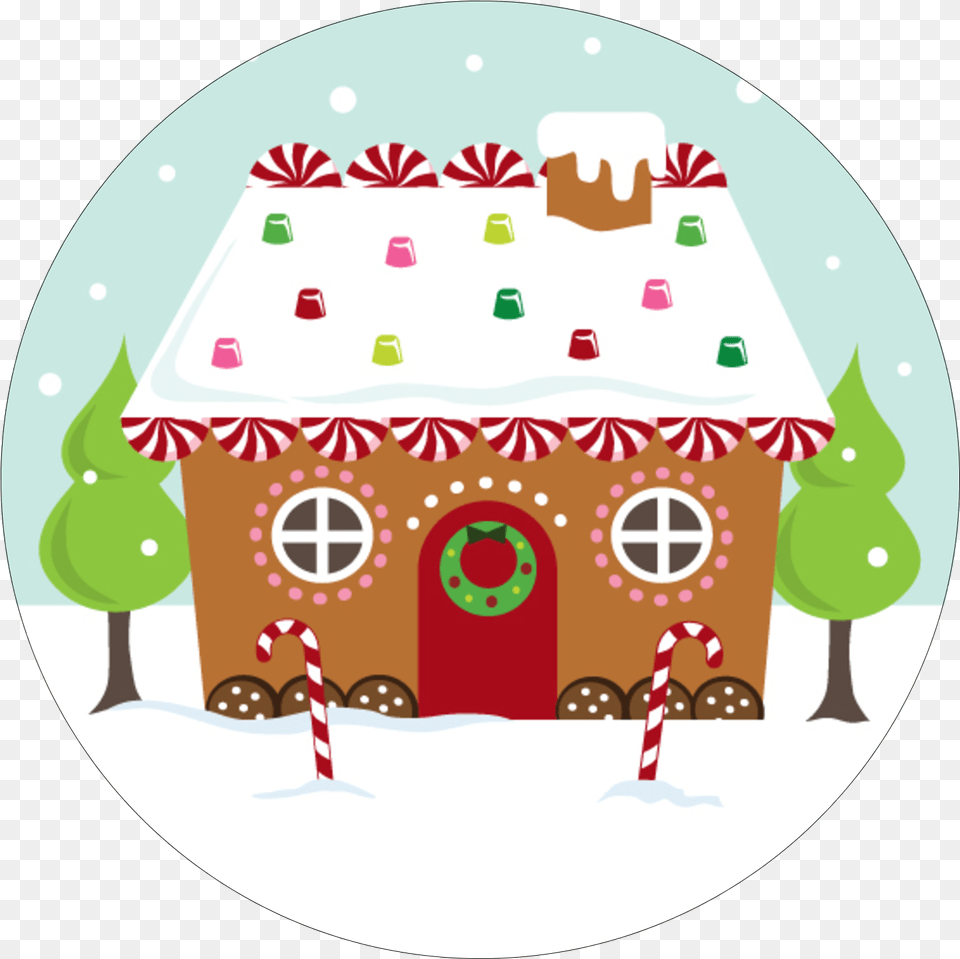 Add Sweet Holiday Spirit To Custom Clipart Happy Holidays Gingerbread House, Food, Sweets, Cookie, People Free Png