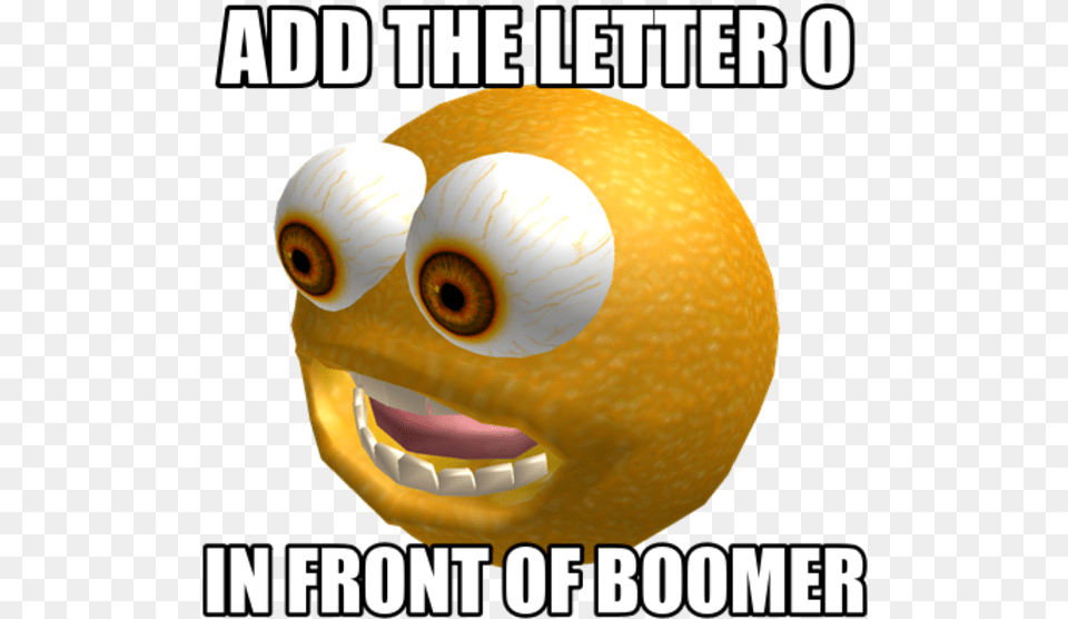 Add The Letter 0 In Front Of Boomer Cartoon, Food, Fruit, Plant, Produce Png