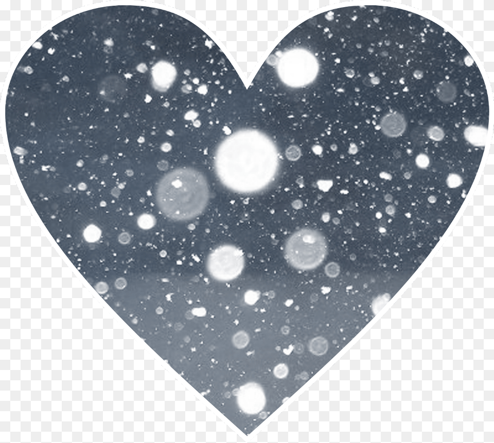 Add This Snow Effect Heart Sticker To Your Wintery For Snapseed Editing Snow, Outdoors, Disk, Nature Free Transparent Png