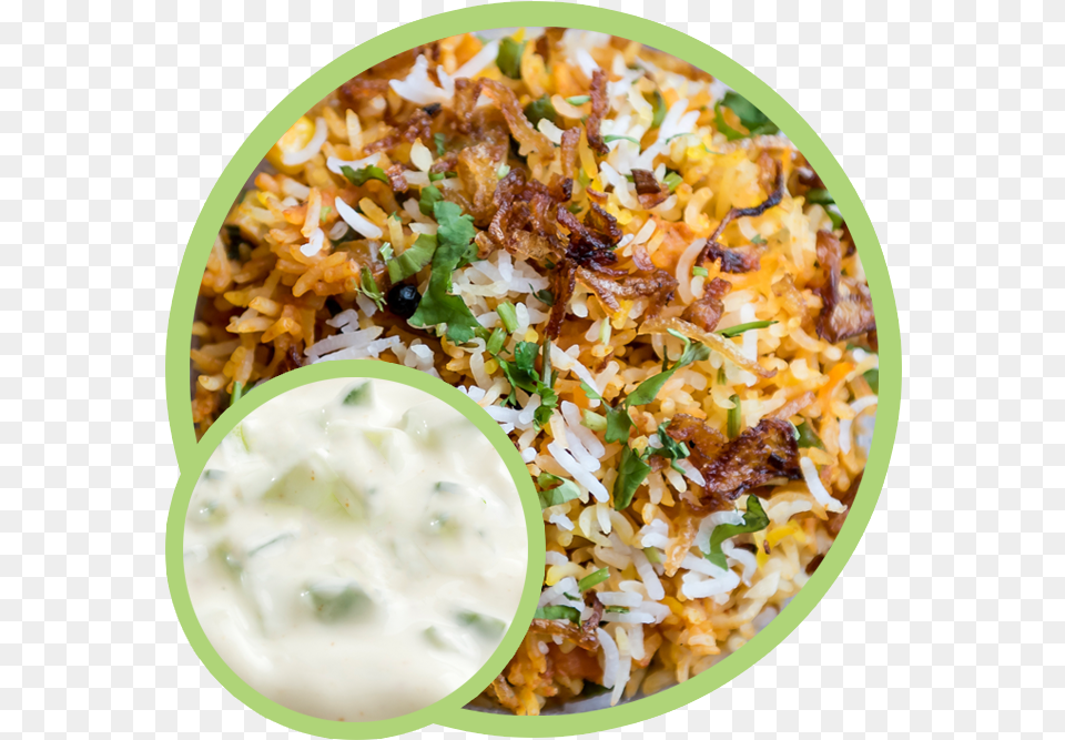 Add To Cart Veg Biryani With Raita, Food, Food Presentation, Plate Png