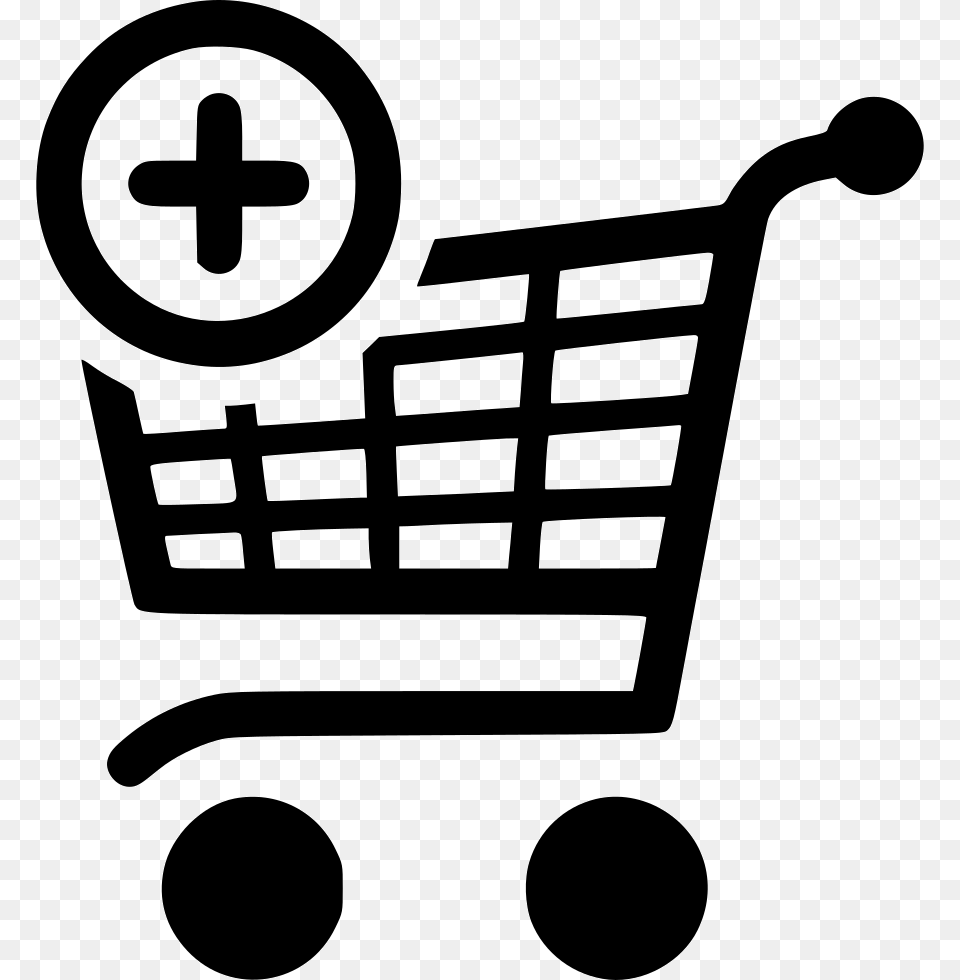 Add To Svg Remove From Cart Logo, Shopping Cart, Stencil, Device, Grass Free Png Download