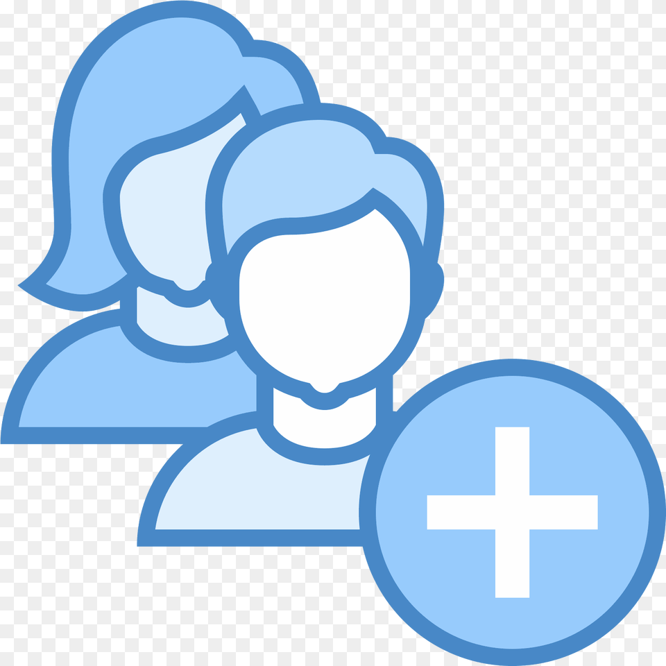 Add User Group Woman Man Icon Transfer, Cross, Symbol, Kneeling, Person Free Png