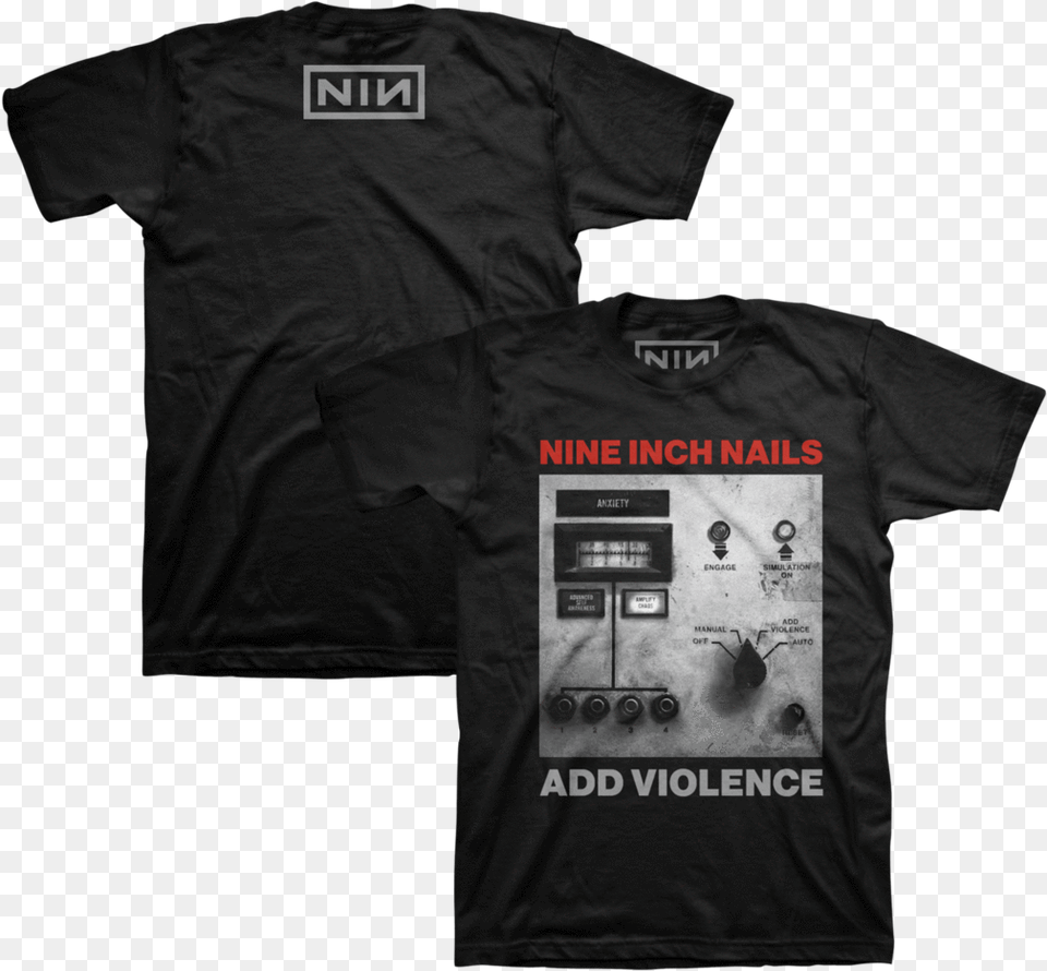Add Violence Album Cover Black Tee Qotsa Villains T Shirt, Clothing, T-shirt, Coat, Jacket Png
