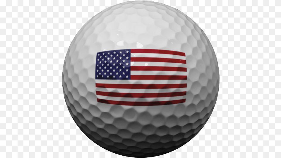 Add Your Company Logo Or Text Onto A Golf Ball Golf Ball To Scale, Golf Ball, Sport, Flag Free Png Download