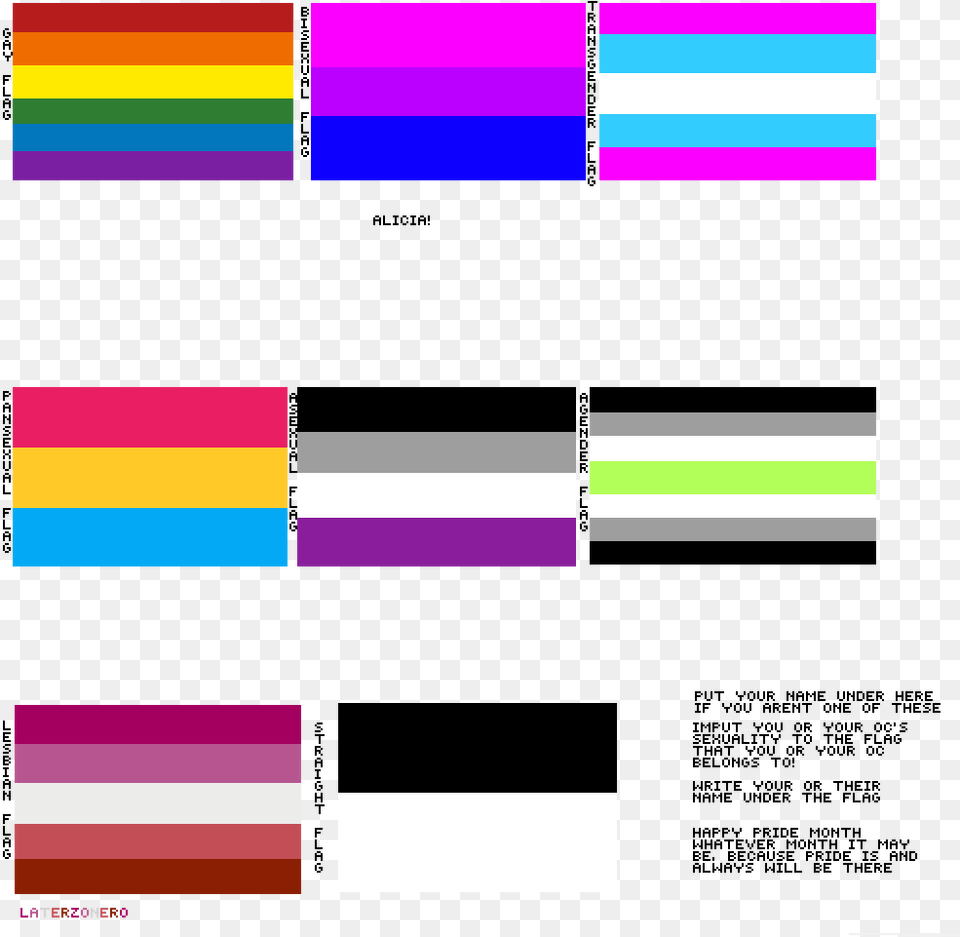 Add Your Signature Under Your Pride Flag Asexuality Free Png
