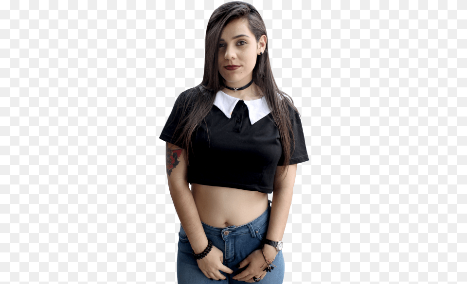 Addams Crop Top Clothes Crop Tops Girl News Girl Crop Top Pgn, Blouse, Clothing, Pants, Teen Png