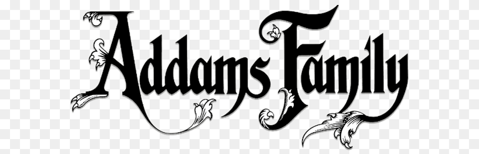 Addams Family Logo, Calligraphy, Handwriting, Text, Electronics Png