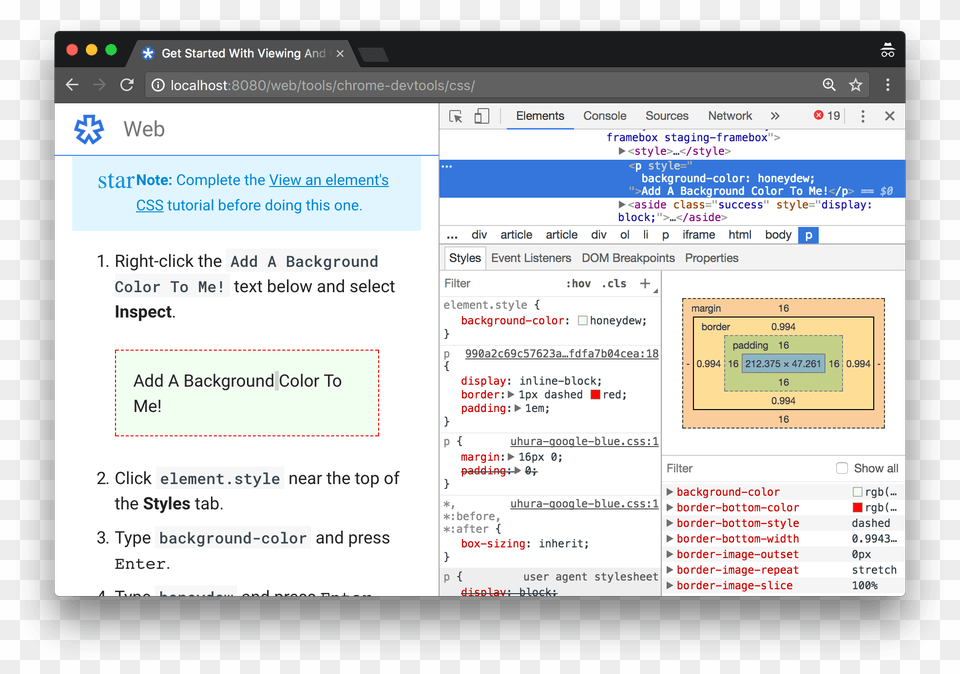 Adding A Css Declaration To The Element Via The Styles Cascading Style Sheets, File, Webpage, Text Free Transparent Png