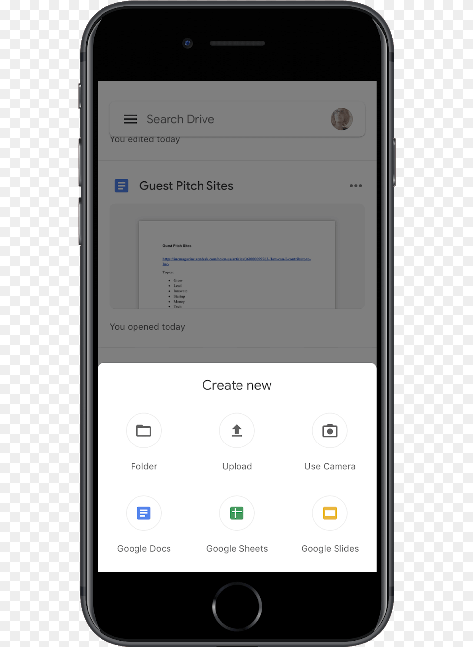 Adding New Files In Google Drive App Iphone, Electronics, Mobile Phone, Phone, Text Png Image