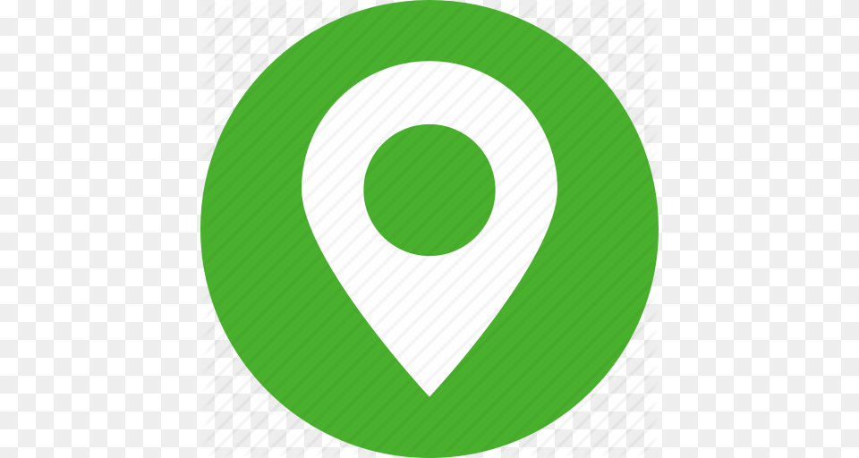 Address Circle Green Location Map Marker Icon, Disk Free Png Download