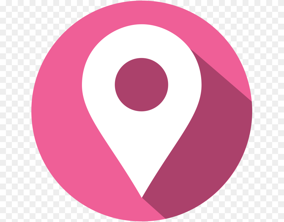 Address Icon Pink, Disk Png