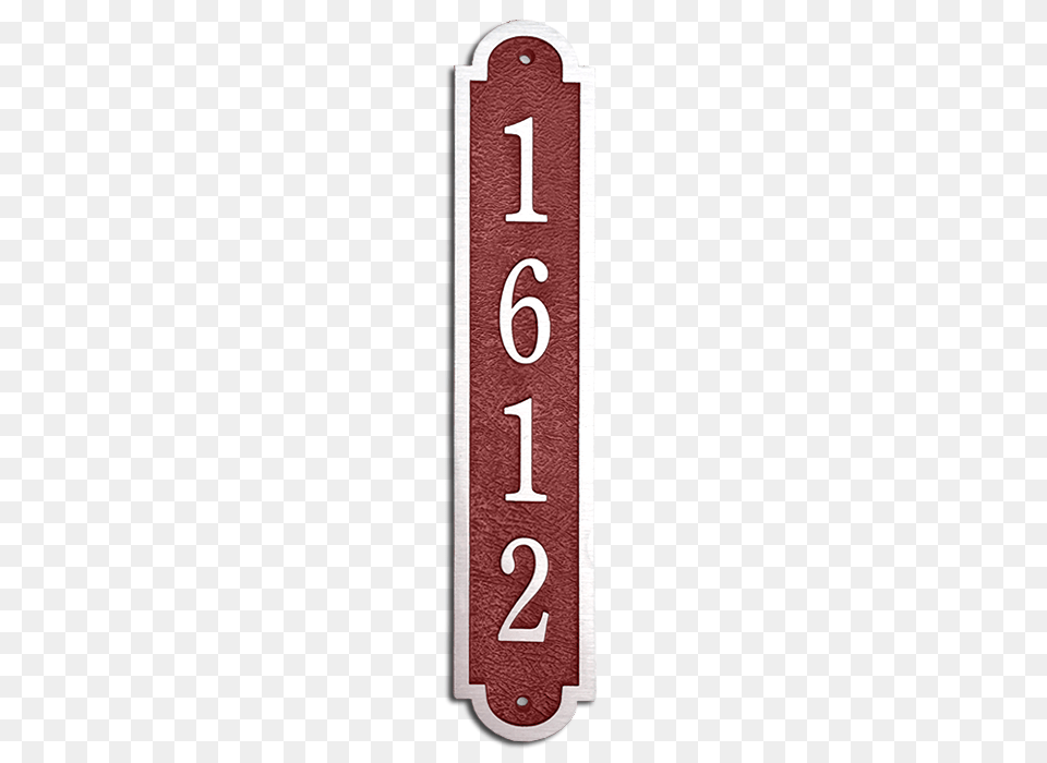 Address Plaque X Vertical Cast Aluminum, Symbol, Text Png Image