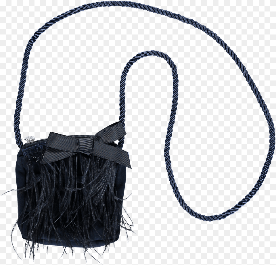 Adee Girls Amiee Navy Blue Feather Bag Bag Free Png