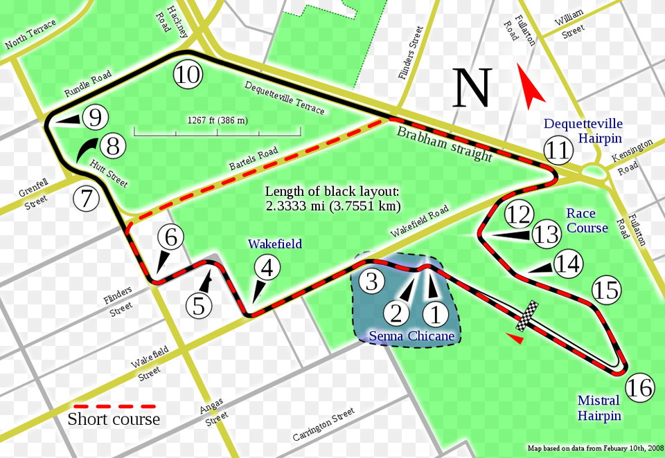 Adelaide Adelaide Grand Prix Circuit, Neighborhood, Chart, Diagram, Plan Free Png Download
