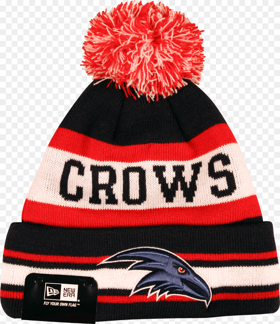 Adelaide Crows Jake Beanie Red Sox Knitted Hat, Cap, Clothing, Baby, Person Free Png