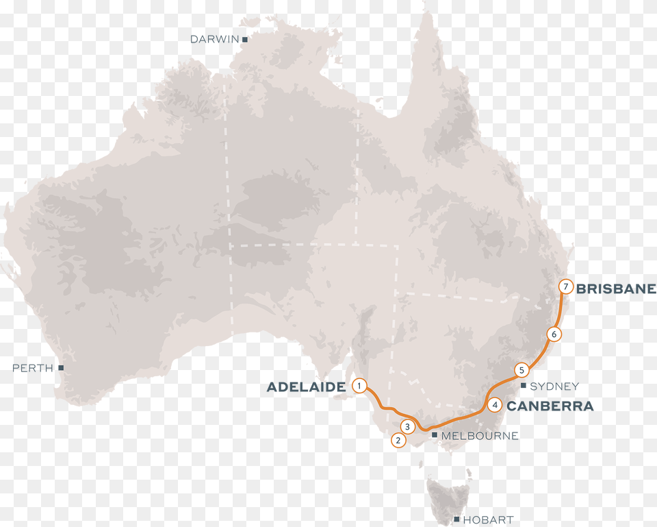 Adelaide To Brisbane Arnhem Land Australia Map, Chart, Plot, Atlas, Diagram Free Png Download