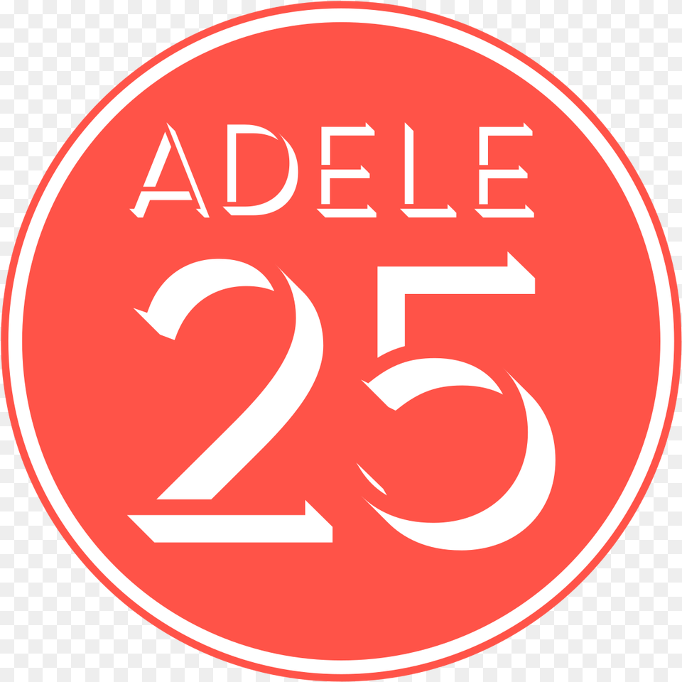Adele 25 Logo Circle, Symbol, First Aid, Sign, Text Free Transparent Png
