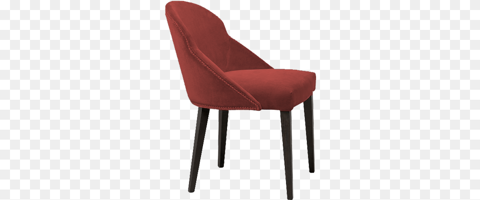 Adele Side Chair Red Chair From Side, Furniture Free Png