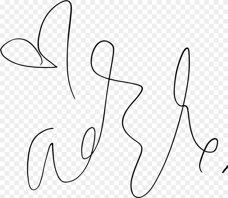 Adele Signature On White, Gray Free Transparent Png
