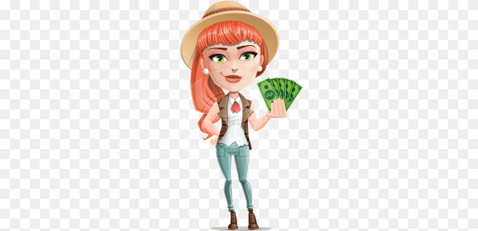 Adeline Bangs The Redhead Adeline Bangs The Redhead Clipart Characters Girl, Person, Clothing, Costume, Woman Free Transparent Png