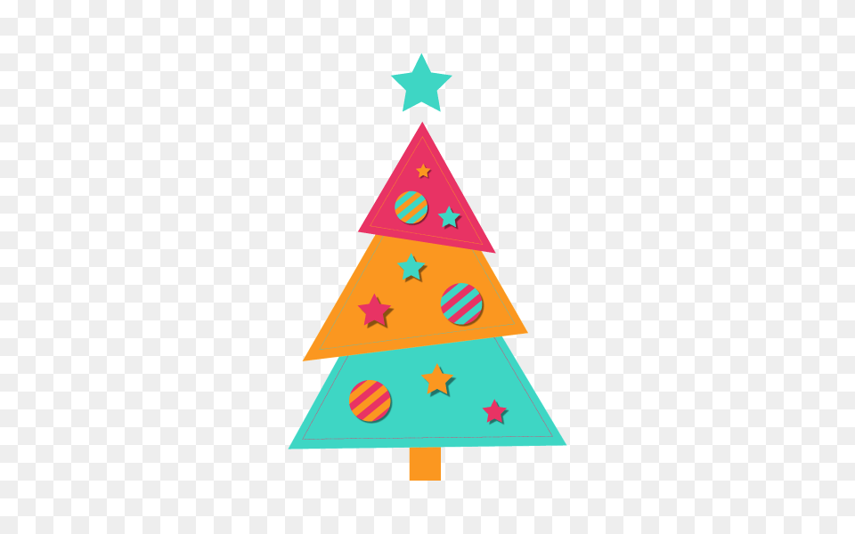 Adesivo De Parede De Natal Colorida, Star Symbol, Symbol, Triangle Png Image