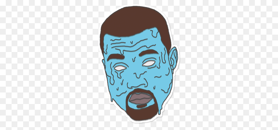 Adesivo Kanye Grime In B Art Kanye West, Baby, Person, Face, Head Png Image