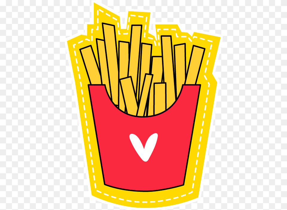 Adesivo Love Batata Frita De Andr Correia, Food, Fries, Dynamite, Weapon Png