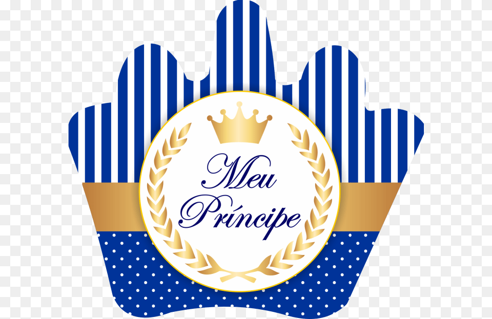 Adesivo Meu Prncipe Azul Adesivo Para Tubete Principe, Clothing, Glove, Logo, Food Free Png Download