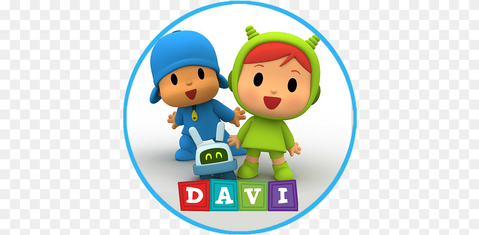 Adesivo Redondo Pocoyo Pocoyo Nina, Baby, Person, Alarm Clock, Clock Png