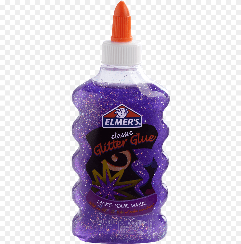 Adhesivo Elmers Glitter Glue 117 Ml Glitter Glue Red, Bottle, Food, Ketchup, Ink Bottle Free Png Download