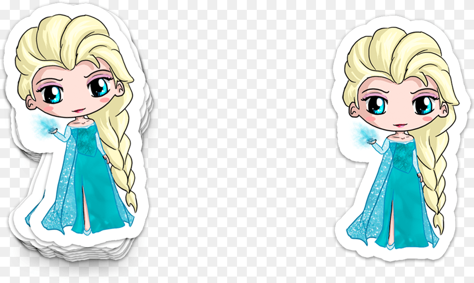 Adhesivo Elsa Frozen Cartoon, Book, Comics, Publication, Baby Free Transparent Png