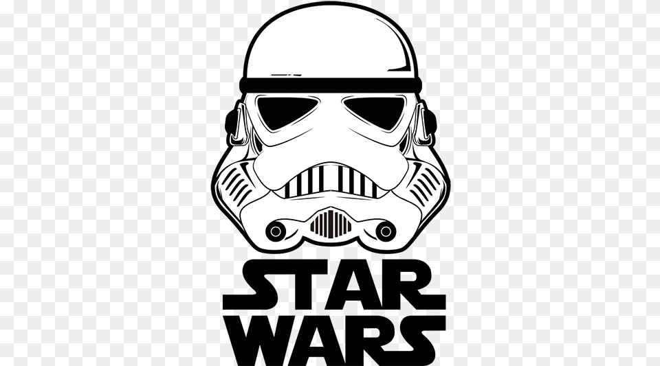 Adhesivo Guardia Imperial Star Wars Star Wars Stormtrooper Clipart, Helmet, Stencil, Adult, Female Png Image