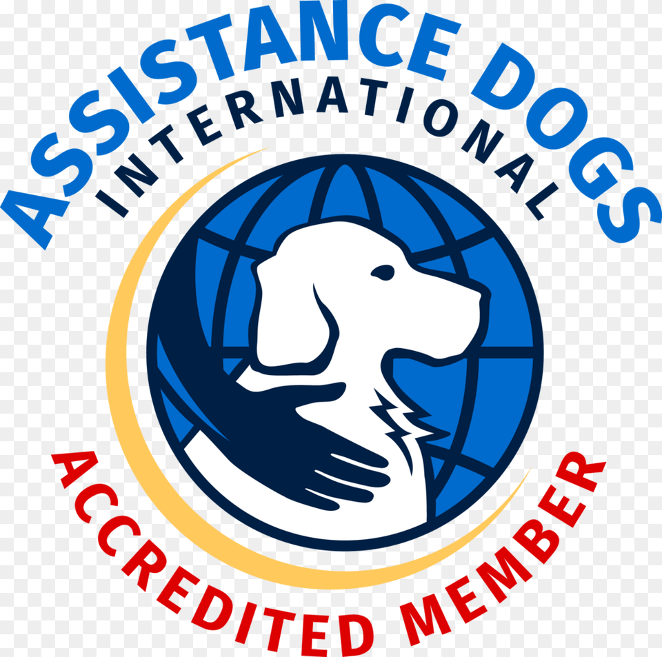 Adi Accredited Circle Logo Assistance Dogs International, Face, Head, Person, Emblem Free Transparent Png