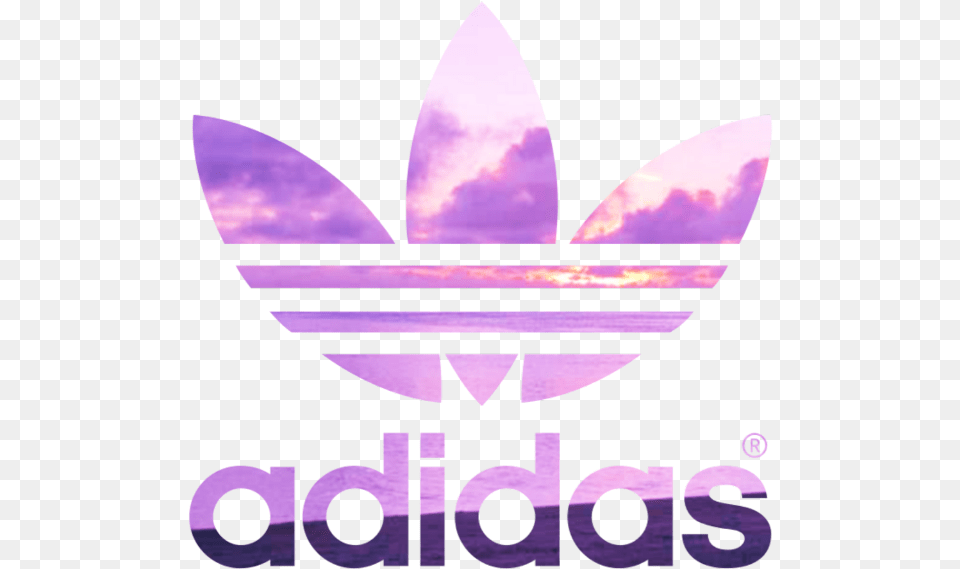 Adidas Adidas Logo, Purple Free Png Download