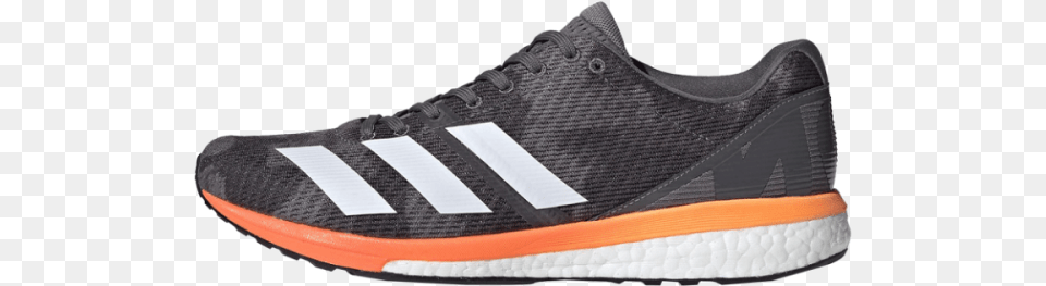 Adidas Adizero Boston 8 Grey Track Road Men S Running Shoe, Clothing, Footwear, Sneaker, Running Shoe Free Png