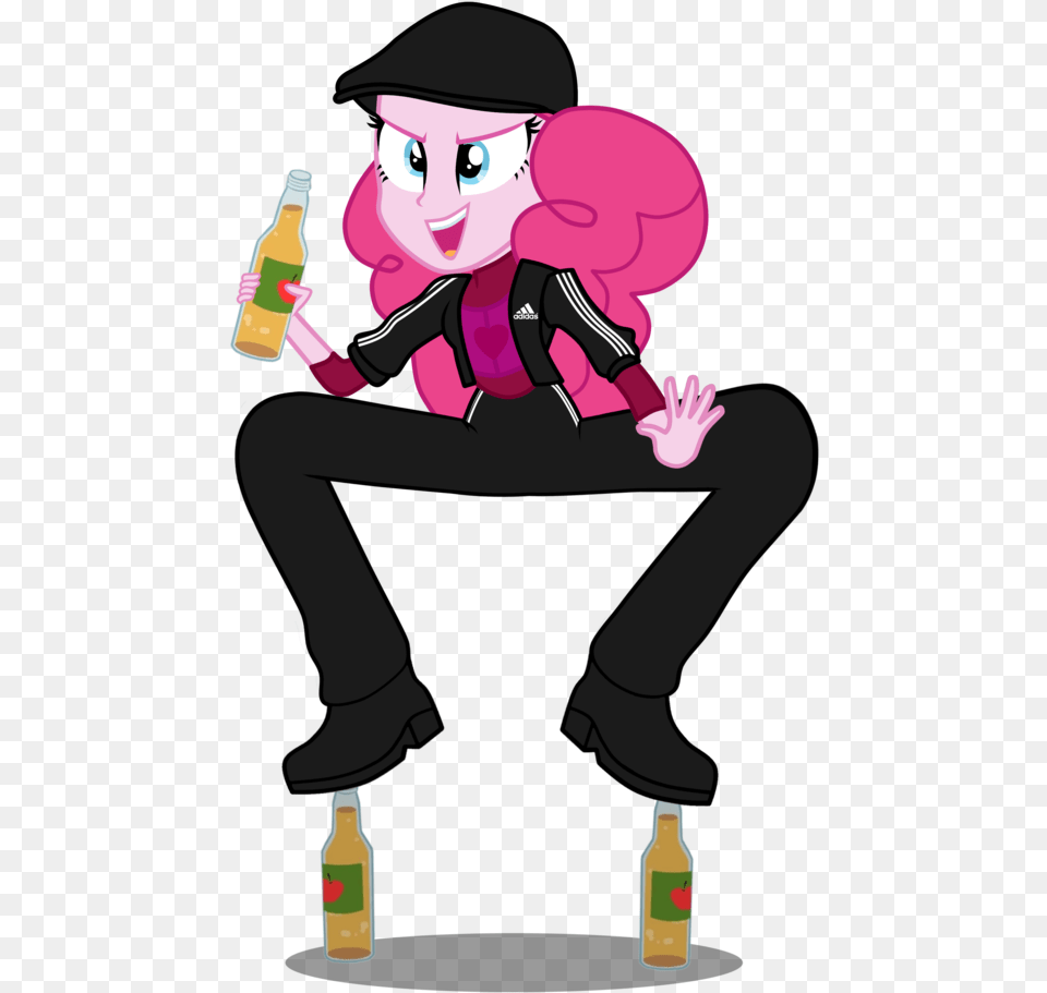 Adidas Apple Cider Bottle Cider Edit Equestria Cartoon, Alcohol, Beer, Beverage, Person Png