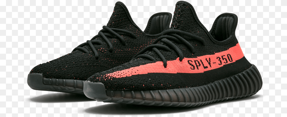 Adidas Boost V Red Clip Art Royalty Download Yeezy 350 V2 Red, Clothing, Footwear, Shoe, Sneaker Free Png